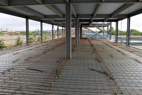 steel deck with concrete topping